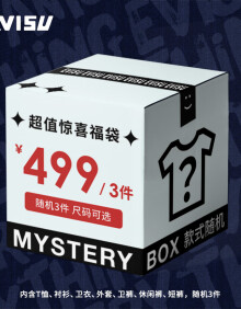 EVISU超值闷包惊喜福袋（随机3件）男装 福袋499 S